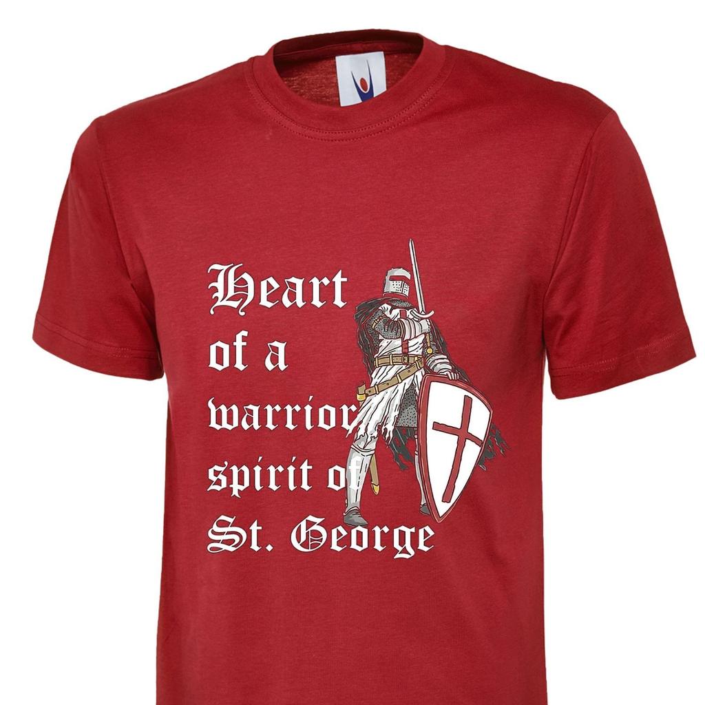 TShirt St Georges Day Heart Of British Warrior Unisex Unisex Unisex Kid Tee Tops uk