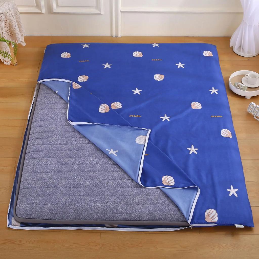 All-Inclusive Floor Bunk Dirty Cushion Cover Comfortable Mattress Cover Dust-Proof Sanded Bed Cover Removable Washable