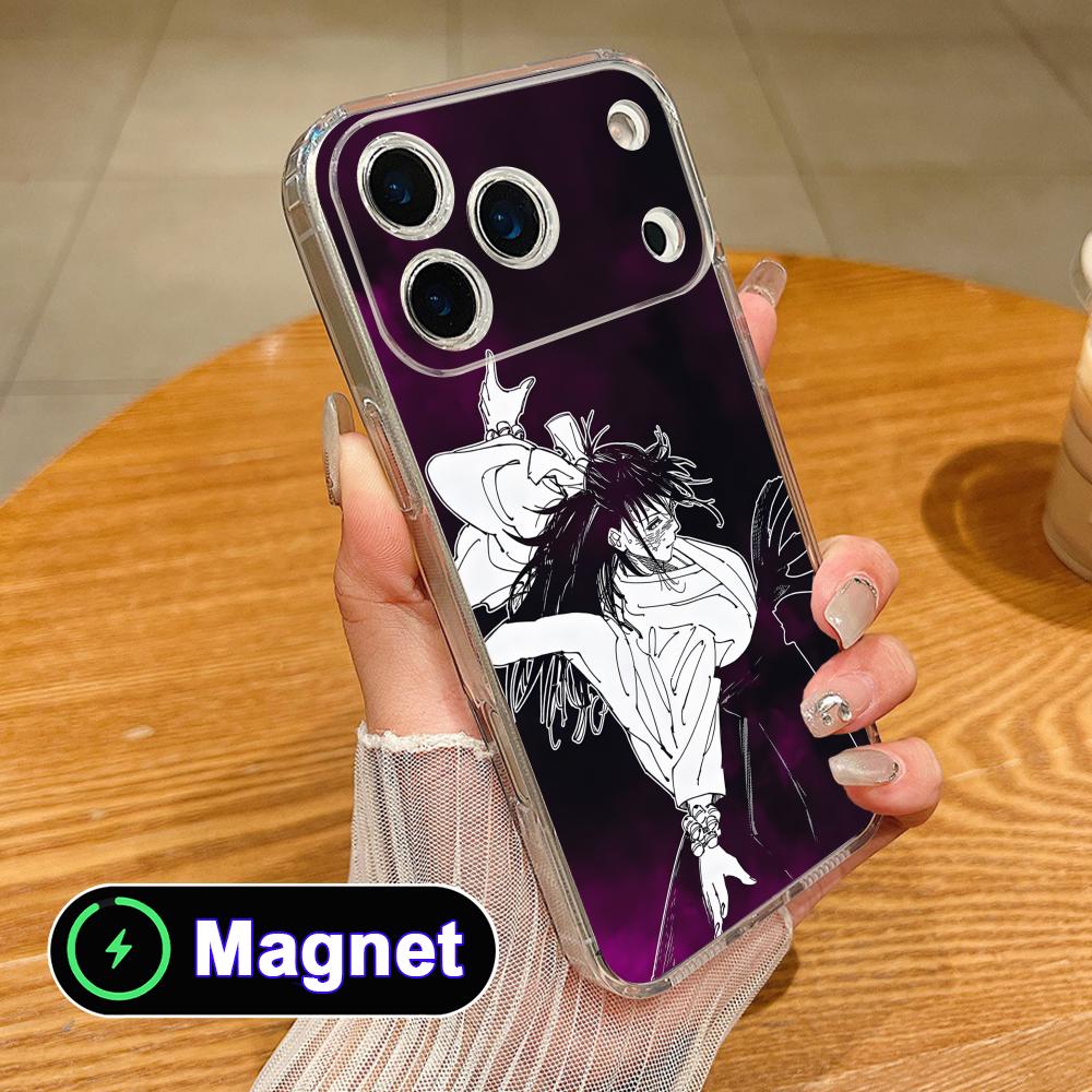 

JJK Utahime Iori Clear TPU Magsafe Mobile Phone Case for iPhone 17 16 15 14 13 12 11 Air Pro Max Plus Mini Colorful Cover iPhone 11 Pro Max