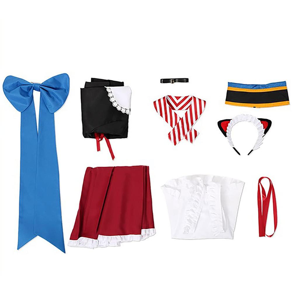 [Milky Time] Nijisanji Inui Toko Cosplay VTuber Maid Costume Halloween Inu Cousin