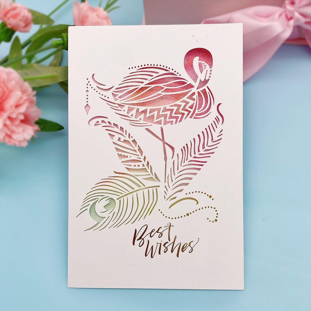 New Mother's Day and Children's Day Teacher's Day Gratitude Card 3D Paper Carving Festival Blessings and Gratitude Handmade Card