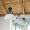 Lampa Wisząca Satura 1 E27 Biały  Wood Lumilo 03.387.87