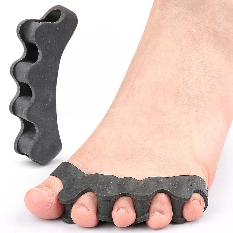 One Pair Toe Separator Silicone Separation Five Holes Separation Clip Foot Finger Guard Valgus Toe Overlapping Toe Separator