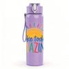 1PC Make Today Amazing Sun 750ml Color Plastic Sports Water Bottle Leakproof Flip Straw Lid Suitable for Sports Office Home Use