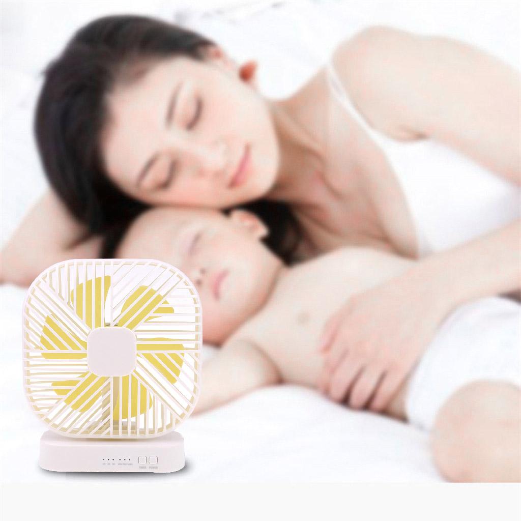 Universal Tabletop Mini Fan USB/battery Powered Desk Fan with 3 Speed Timing Function Camping Office Home Dorm Car Fans