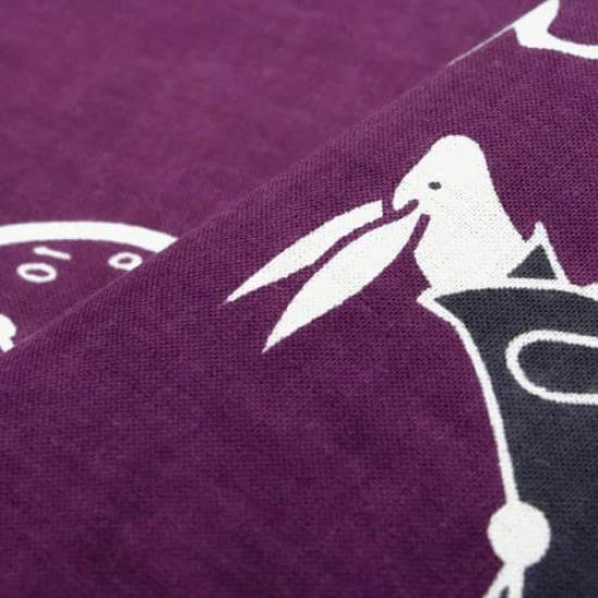 Dyeing Anbo Tenugui Authentic Dyed Cotton Tokuoka Made In Japan 35cm X 100cm "Time-NC Purple" 100%