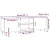 VidaXL TV Cabinet Old Wood 150x30x50 Cm Engineered Wood, Multimedia Cabinet, HiFi Cabinet, Sideboard, Multimedia Furniture, 857326