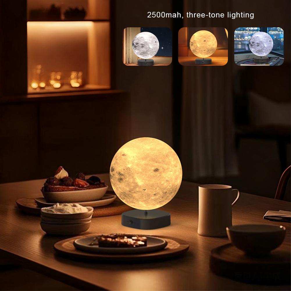 LED Night Light 3D Print Moon Lamp Rechargeable Color Change 3D Light Touch Moon Lamp Children's Lights Night Lamps Dropshipping