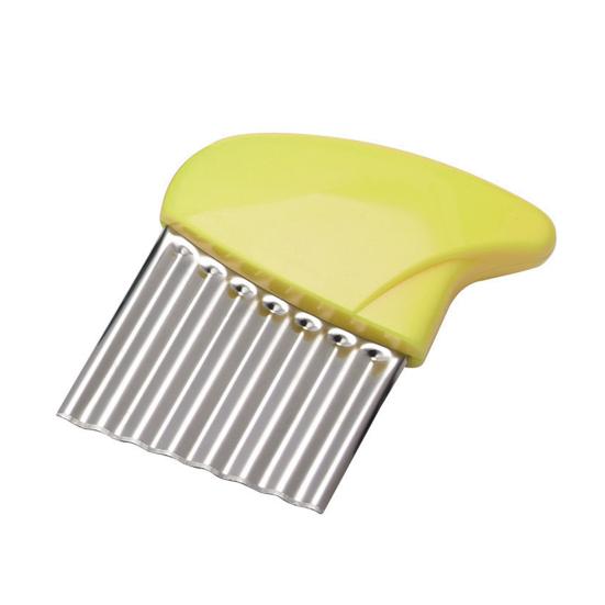 Stainless Steel Potato Cutter French Fries Vegetable Slicer Anti-Slip Handle Easy to Clean Tomato Cucumber Cutting Tool