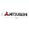 For Mitsubishi RALLIART ASX Triton Outlander Lancer Mirage Xpander Triton Metal 3D Car Front Grille Badge Rear Trunk Sticker UG2