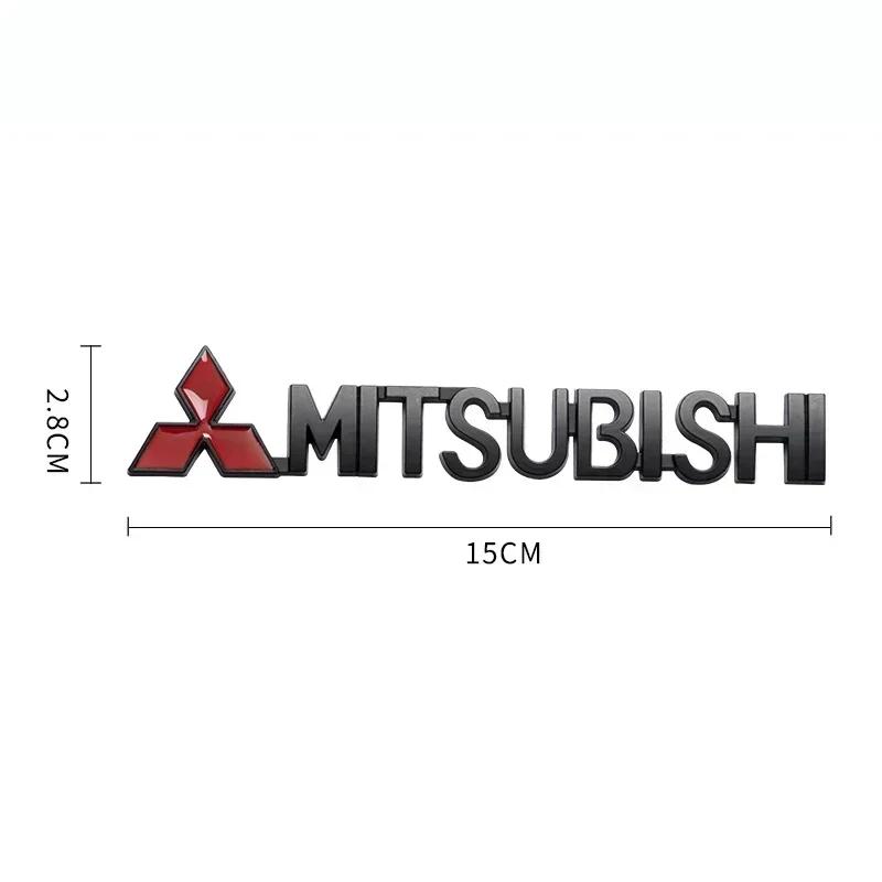 For Mitsubishi RALLIART ASX Triton Outlander Lancer Mirage Xpander Triton Metal 3D Car Front Grille Badge Rear Trunk Sticker UG2