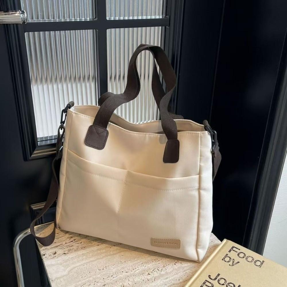 Portable Large Capacity Bag Thickened Travel Shoulder Bag Multi-Pocket Tote Bag Commuting