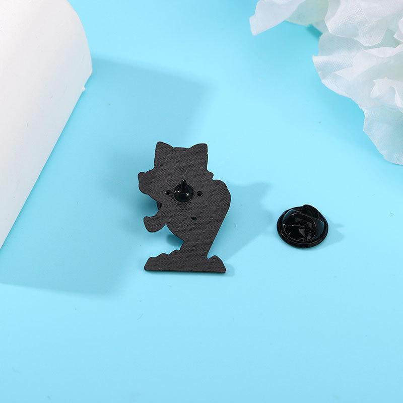 Ski Series Brooch Cartoon Cute Little Animal Penguin Polar Bear Metal Badge Oil Drip Alloy Bag Button Pin