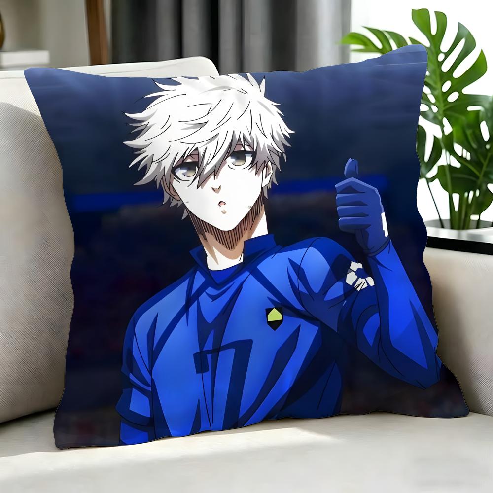 Anime Blue Lock Cushion Cover Cushion Cover Set 4Pcs 50X50 45X45 40X40 Pillowcase Decorative Sofa Home Decor