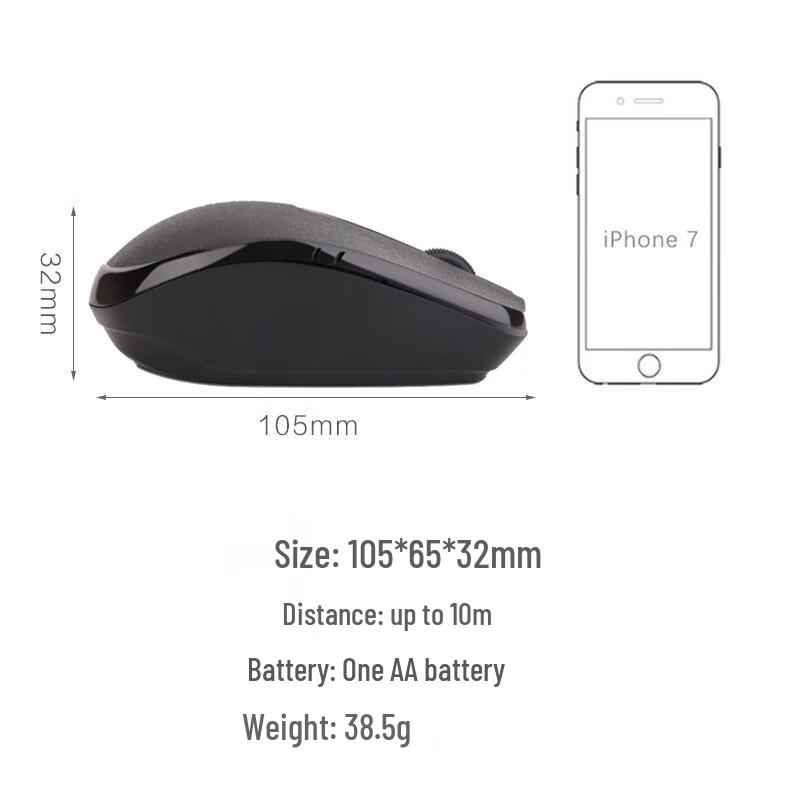Deli Silent Wireless Bluetooth Mouse 3738