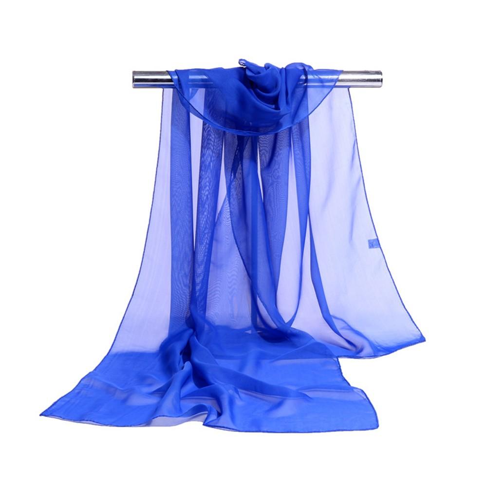 Solider Schal für Damen Stola Nacken Dünn Damen Chiffon