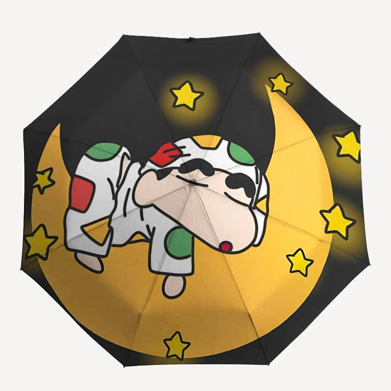 

1pc Crayon Shin-chan Automatic Opening/closing umbrella, Compact Travel Umbrella - - Festive Accessory, Sturdy Ribs yy250807048
