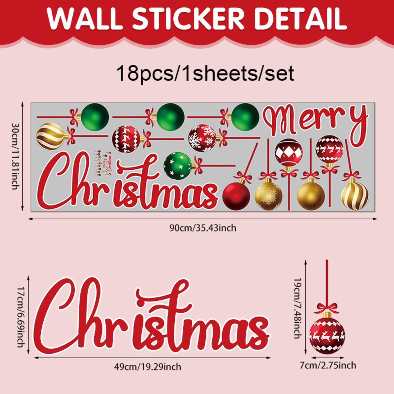 

Рождественские украшения Праздничное украшение для вечеринки Наклейки на окна ПВХ Статические наклейки Украшения для окон Рождественские украшения One Size