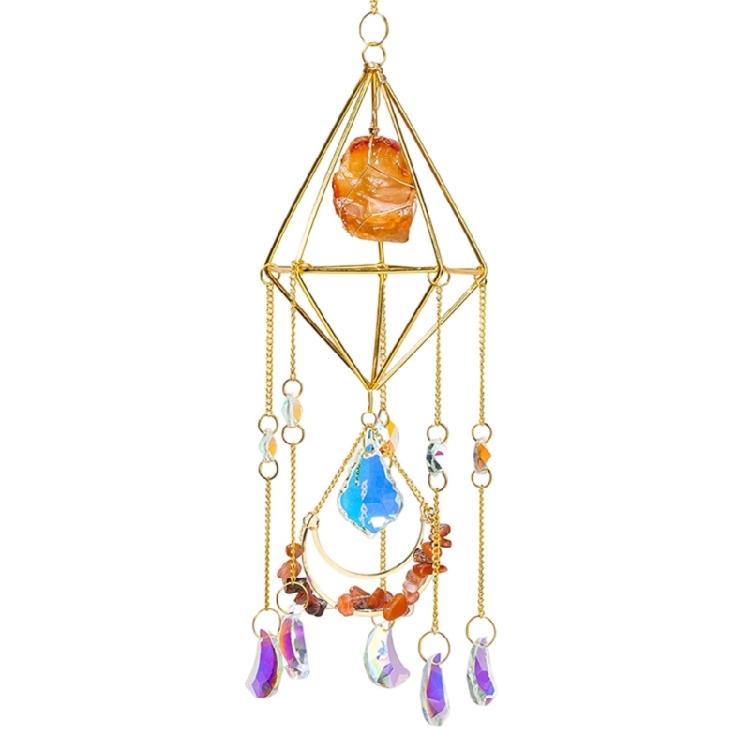 Garden Rainbows Prisms Suncatchers Outdoor Hanging Crystal Catchers Pendants Wind Chimes Catching Ornaments Home Party