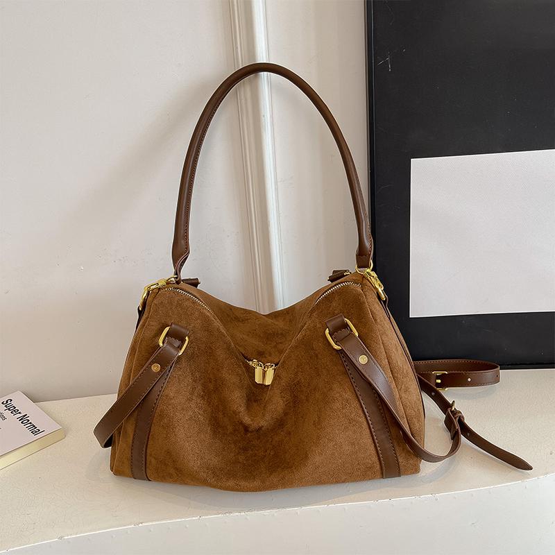 Brand Retro Niche Handbag Luxury Large Capacity High Quality Pu Shoulder Bag Elegant Crossbody Bag Versatile Fashion Women's Bag