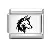 Laser Engraving Animals Snake Wolf Tiger Lion Dragon Italian Charm Links Fit 9mm Stainless Steel Bracelet Men Women DIY Making
