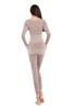 Heattech Underwear Set and Innerwear and Long Pants Nightwear 003 [ZDCGT] Women's (Top Bottom) - Long-Sleeved - Warm, Insulating, Lace, Stretch, Soft,