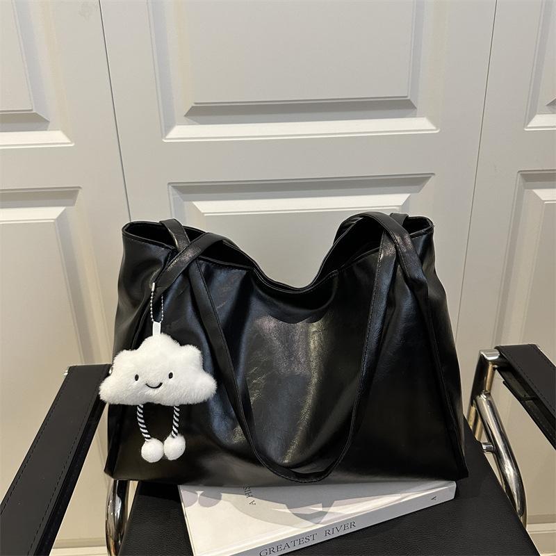 

Bag 2025 new tote bag trendy fashion spring and summer high sense oblique span bag large capacity women s shoulder small bag Without pendant