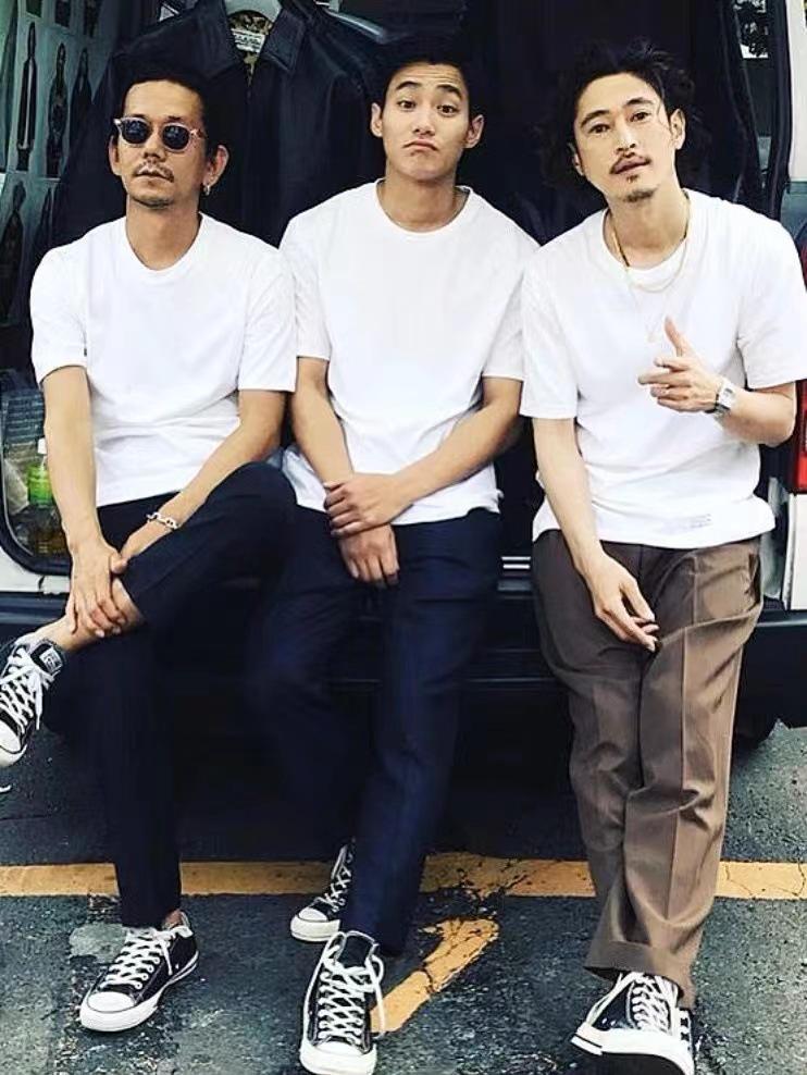 400g Heavyweight Pure Cotton Unisex Short Sleeve T-shirt - Thick, Opaque, American Style, Loose Fit, Small Collar, Plus Size.