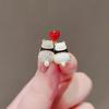 Love panda brooch cute pin women's buckle exquisite corsage neckline decorative suit
