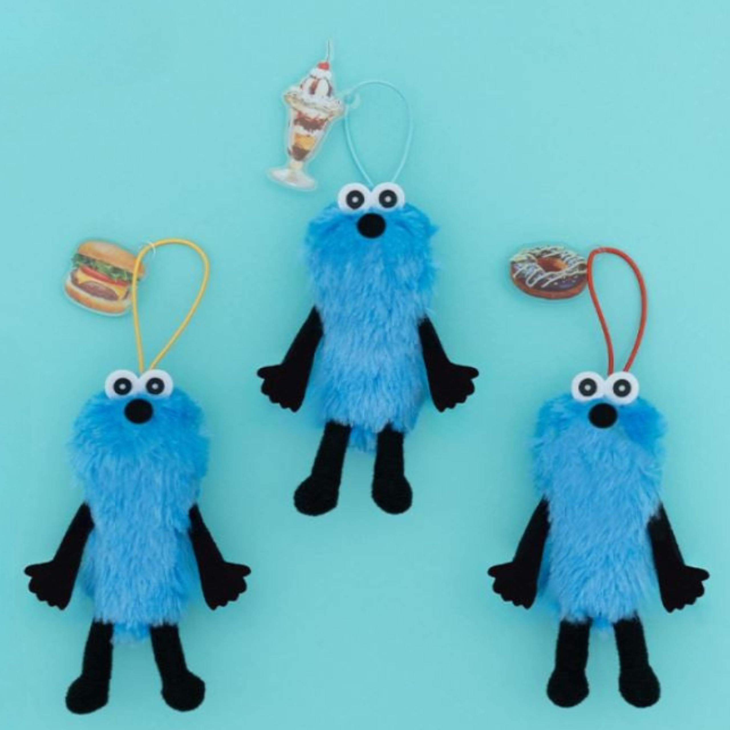 

Puppet Acrylic Mascot Set of Official Sun-Sun - Diner, 3, Approx. 11cm, (Hamburger, Parfait, Donut)