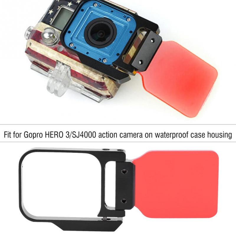 SJ4000 Action Sport Camera on Waterproof Case Housing Yellow Sports Camera Filter,Alloy Underwater Yellow/Red Photography Filter for Gopro Hero 3 SJ4000 Action Sport Camera on Waterproof Case Housing Yellow Sports Camera Filter,Alloy Underwater Yellow/Red Photography Filter for Gopro Hero 3