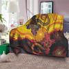 Aboriginal Australia Indigenous Turtles Blanket Winter Warm Queen Size Bed Sofa Fluffy Plush Blankets Throw Quilt Design Flannel
