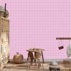 Geometric rhombus wallpaper powder pink, white and purple 50x1000