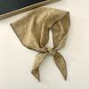 Cotton Triangle Hair Head Soft Silk Scarf Fashion Flower Neck Scarf  Summer