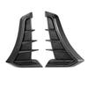 Car styling exterior accessories 1 pair universal black carbon car fender side vents air intake hole grille sticker cover