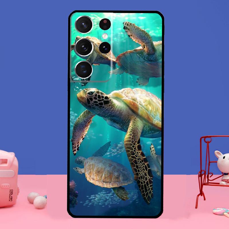 Ocean Sea Turtle Phone Case For Samsung Galaxy S21 Ultra S20 FE S8 S9 S10 S21 Plus Note 20 Ultra Full Cover