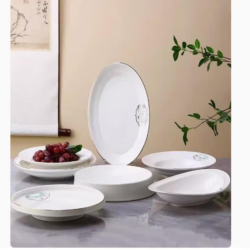 Taishun A220 Roman High-Foot Ceramic Fruit Plate
