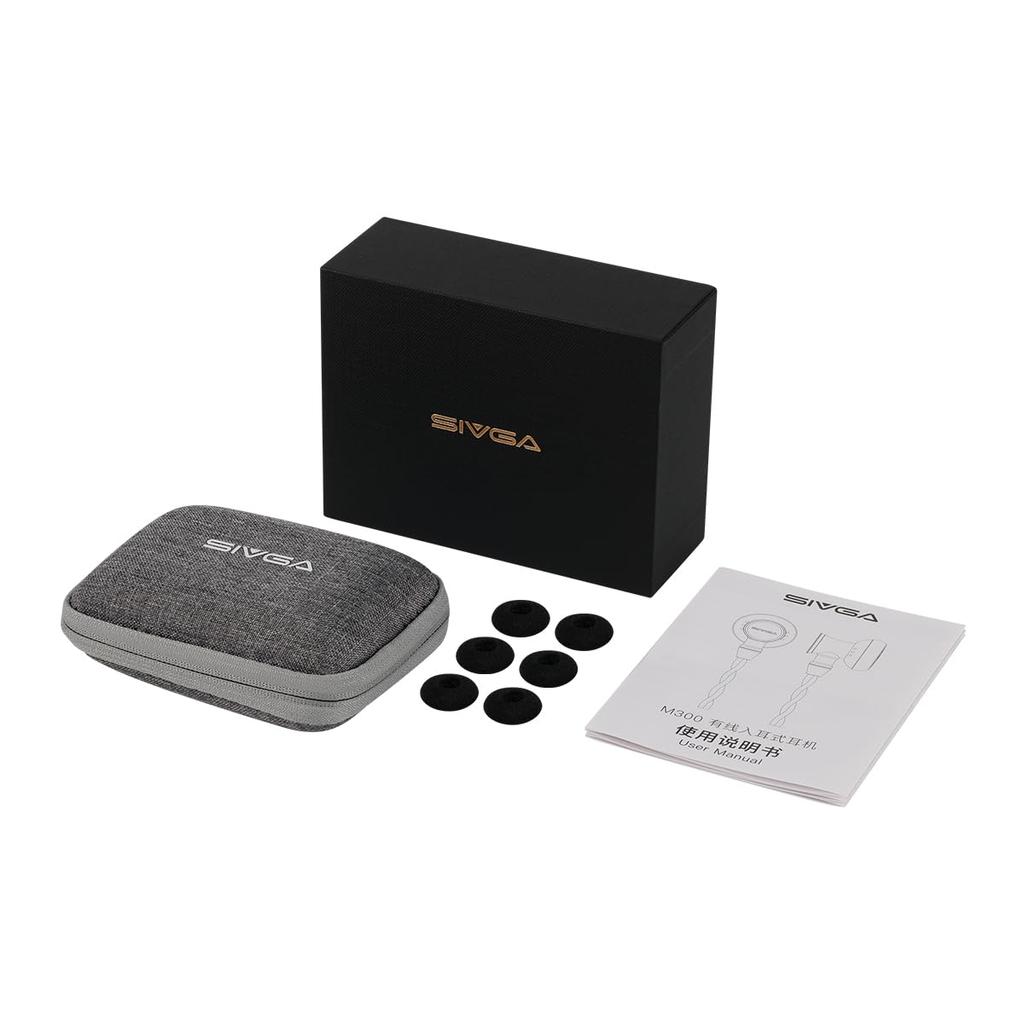SIVGA M300 Wooden 15.4mm Dynamic Wired Earphones with 3.5mm Jack