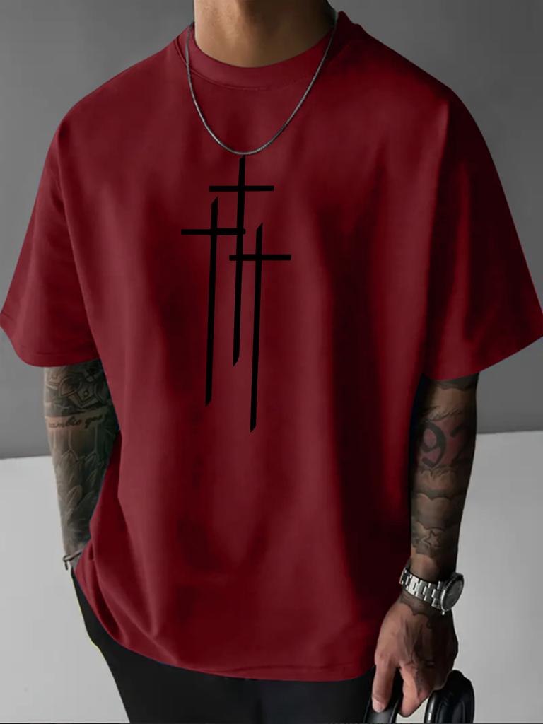 2025 Summer New Mens Tshirt Casual fashionable simple pattern printed outdoor street mens Tshirt