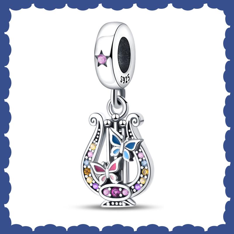 Sell New Copper Music Series Guitar Violin Charm Beads Fit Brand Original Bracelet Diy Fine Jewelry Making