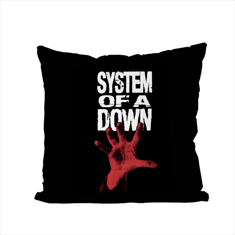 

Band SSystem Of A Down Pillow Case For Car Sofa Decorative Home Doublesided Print Plush Square Throw Pillow Cushion Cover 30x30cm
