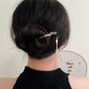 Sterling Silver Narcissus Tassel Hairpin: Modern Chinese Hanfu Updo Accessory