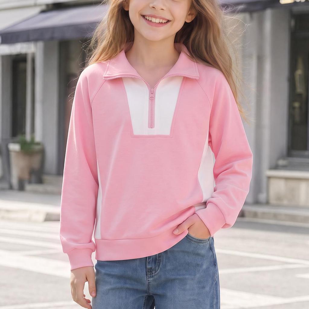 Boys and Girls Casual Long Sleeve Hooded Sweatshirt Comfortable Pullover for Everyday Wear