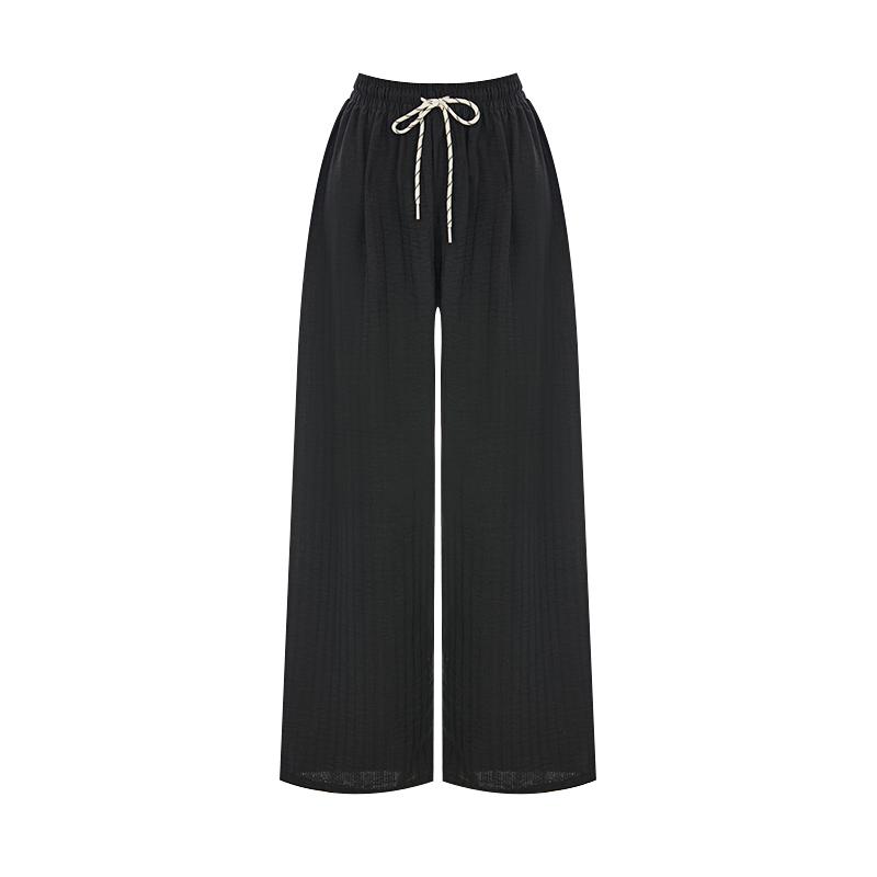 SELLY'S Soft Stripe Elastic Pants_I6B-Cpt002