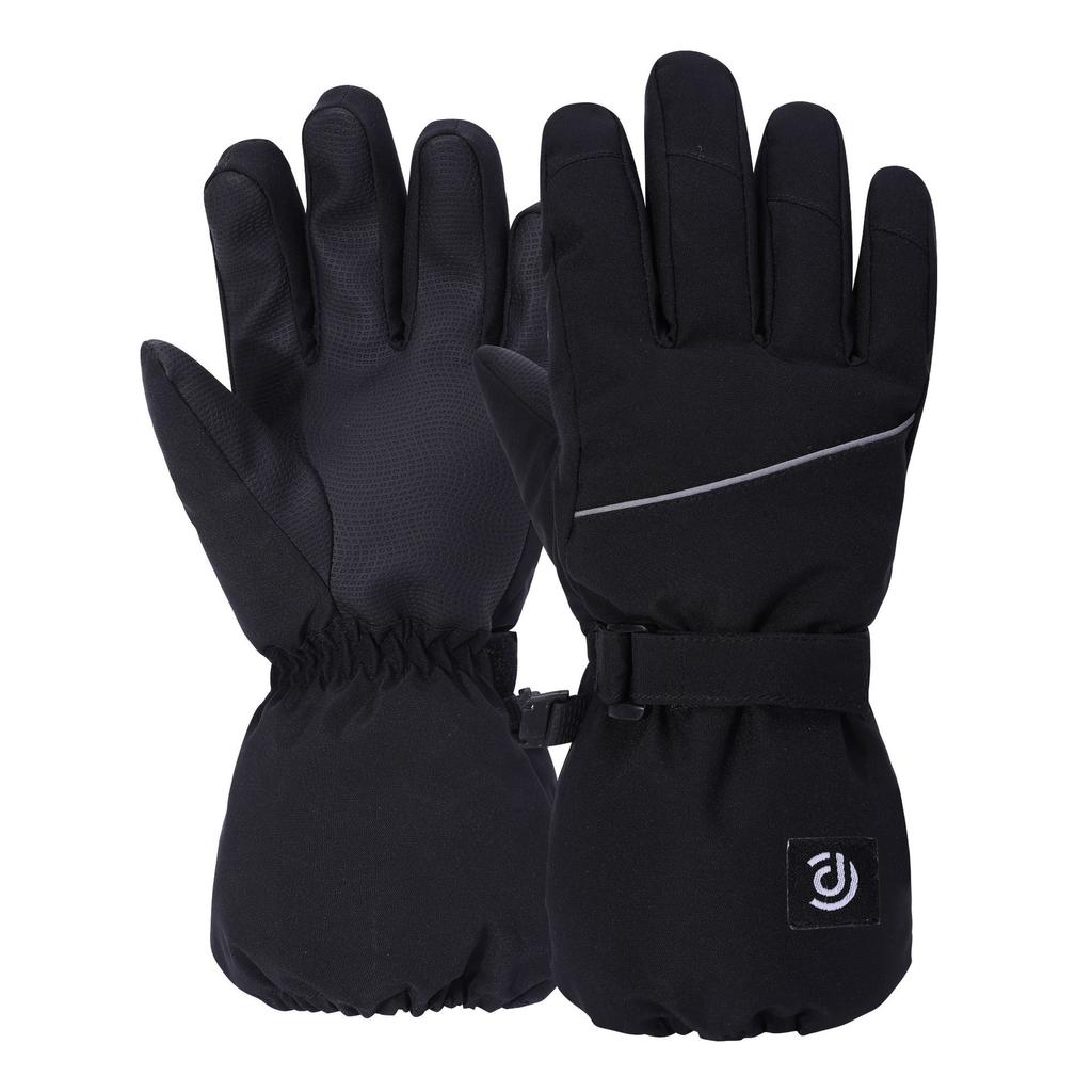 Warm Five Fingered Children's Outdoor Gloves  Winter Cycling Waterproof Student and Teenager Ski Gloves