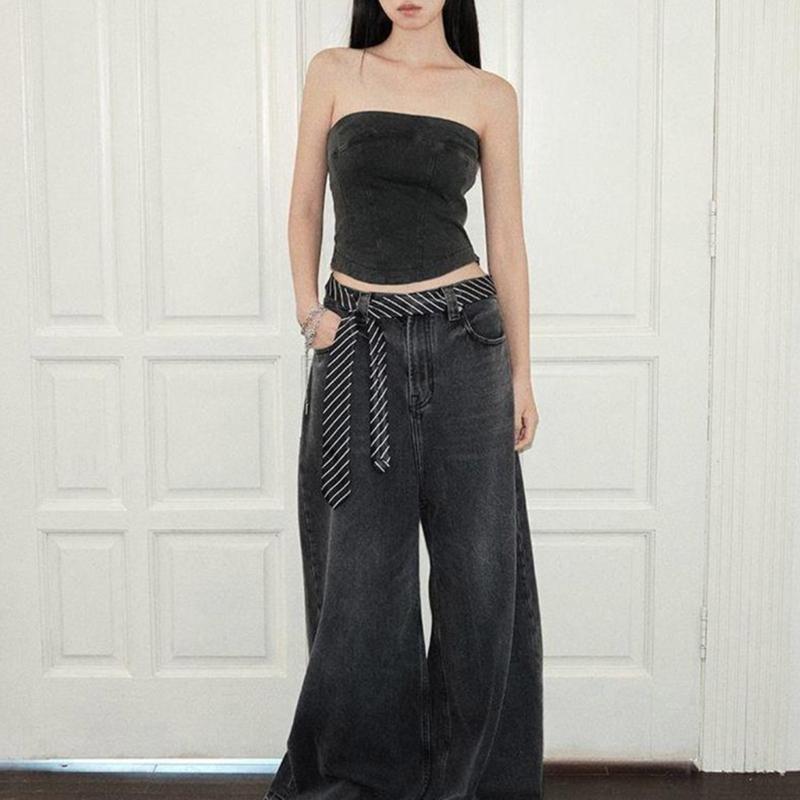 2000s Striped Skinny Necktie Classical Narrow Design Multiuse Tie Waistband Nylon Fashion Accessory For Women Men Unisex