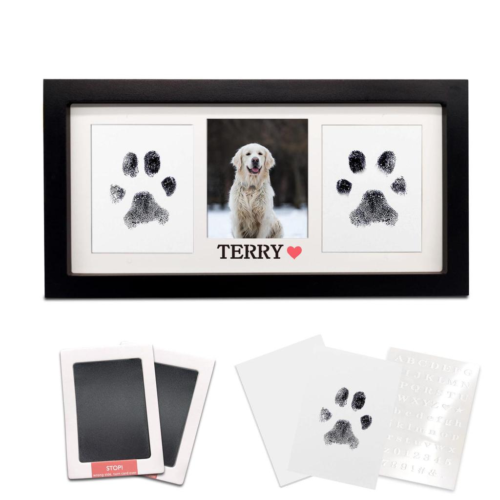 Pet Paw Print Memorial Tabletop Decoration for Cats and Dogs