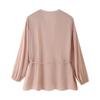 Spring/Summer 2025 Women's Simple Loose Shirt with Gold Buckle Belt