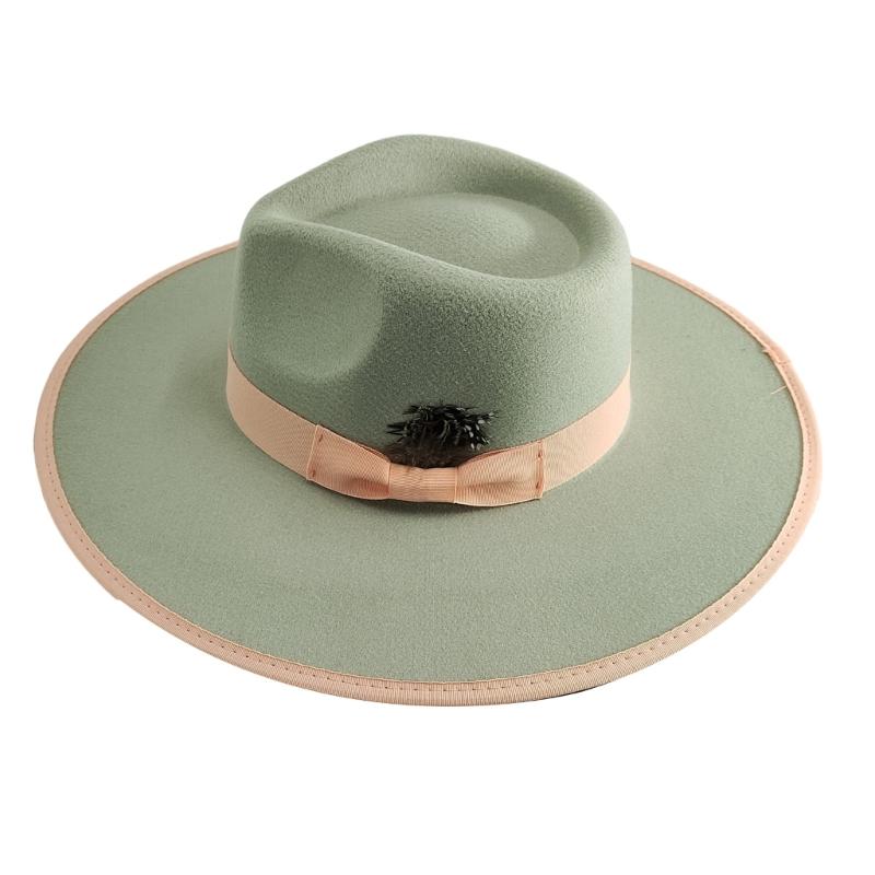 Stylish Wide Border Hat Sun Protecting Fashionable Hat British Styles Hat for Holiday Celebrations