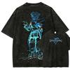 Kingdom Hearts Spłowiony T-shirt Ubrania na Cały Rok Osobiste Ubrania Duże Rozmiary Unisex Nowy Model Dla Par Y2k Krótki Rękaw Miękki